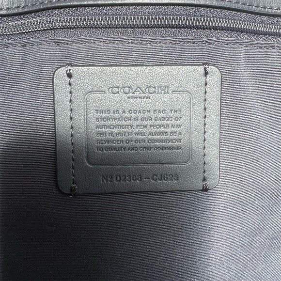 COACH City Tote Teal/Burgundy Houndstooth w Silver Hardware Shoulder Bag - Picture 8 of 8